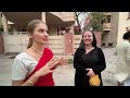 Germans, Ukrainians and Russians live peacefully together in Vrindavan!