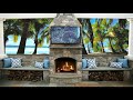 ENERGY HEALING AMBIENCE: Gorgeous Tropical Terrace with a Cozy Fireplace...