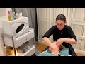 ASMR Face Pilates treatment with mushroom Gua sha (Unintentional ASMR, real person ASMR)