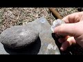 Stone drilling with bow drill, attempt 1: instructive failure