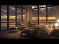 Beach Jazz Bedroom Ambience - Sea Waves Night with Jazz For Relaxing, Work and Sleep