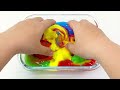 Satisfying Video l How to make Rainbow Pool into Mixing All My Slime & Baby Shark Box Cutting ASMR
