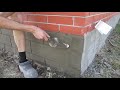 Brick finish/Дешево и сердито. Отделка цоколя цементным раствором.