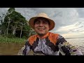 Pescando BRANQUINHA PESCADA E PEIXE  BABÃO nas águas BARRENTAS do RIO SOLIMÕES no AMAZONAS