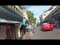 🇹🇭4K｜カオサンエリアのマーケット通り ถนนข้าวสาร ～Soi Kraisi to Thanon Tani～ Nappark Hostel ｜Khaosan in Bangkok