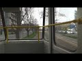 Poland, Szczecin, tram 1 ride from Arena Szczecin to Sowińskiego