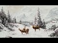 Vintage Winter Paintings Art For Your TV | Winter Slideshow For Your TV | Winter Art Video | 4K
