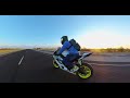 Insta360 one r mounted motorcycle yamaha r6