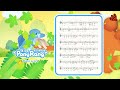 스테고사우루스 공룡송 (동요 피아노 악보) - 나는야 공룡 동요 - Nursery rhyme piano sheet music - PonyRang TV Kids Play