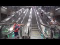Sweden, Stockholm City subway / train station , 8X escalator , 1X elevator