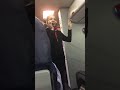 Flight Attendant Gets Passengers Attention