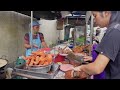 The Most Famous Fried Giant Tilapia with Crispy Garlic at Bangkok Street Food Thailand