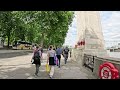 Summer Stroll Along River Thames: London's Riverside Walks 2024 [4K]