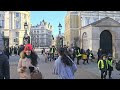 POLICE and CoH speak to SMIRKING MORONS who are harassing The King's Guard at Horse Guards!