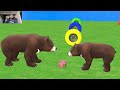 Long Slide Game With Elephant Gorilla Buffalo Hippopotamus Tiger - 3d Animal Game - Funny 3d Animals