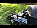 EGO Z6 42 inch Zero turn mower review with bagger kit