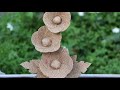 DIY Flower and Flower vase Decoration Idea with Jute Rope | Home Decor Jute Flower Showpiece