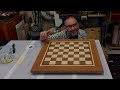 Zebra Wood Inlay Chessboard