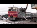 Слом моторного вагона дизель-поезда ДР1А-224 1 / Scrapping of DR1A-224 DMU motor car 1