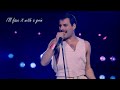 Queen - The Show Must Go On (with lyrics) – In memory of Freddie Mercury