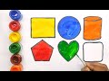 2d shape color for kids Drawing, Painting and Coloring for Kids & Toddlers | Easy Drawings