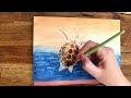 Beginner Watercolor Art - Painting a Sea Turtle