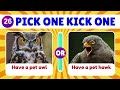 Pick One Kick One - Animal Edition 🐶🐱🐸🐍 | IQS QUIZ