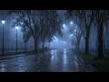 HEAVY RAIN - 99% instantly Fall Asleep With Rain Sounds At Night | Rain Sound for Sleeping, Relaxing