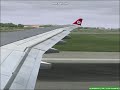 Fs2004 Turkish Airlines A330-203 Departure From Vienna/Schwechat [LOWW]