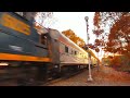 CSX Geometry Train in Maine - W001 CSXT 8052 East in Scarborough, ME 10-27-2022