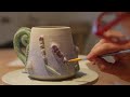 Chill painting session, magical garden mug PART 2 ! no music
