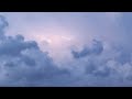Heavy thunderstorm sound - Relaxing clouds - Thunder and lightning ambience for sleep - Nature video