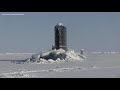 Royal Navy Nuke Sub HMS Trenchant Bursts Through Ice Layer At The North Pole