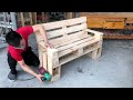 Amazing Woodworking Projects From Old Pallets - How To Make Chairs from Pallets