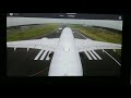 Airbus A350 landing in Narita, Japan - top view from inside