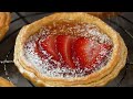 Dessert in 5 minutes! Just puff pastry and strawberries