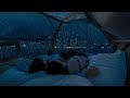 Rain sounds for sleeping  | Falling Asleep In The Camping Car On A Rainy And Thunderstorm Night
