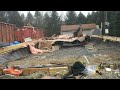 Mobile Home Demolition Full Time Lapse By Demo By Dustin