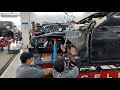 Reparatur eines BMW 730L d  auf der Celette Richtbank mit BMW Richtsatz