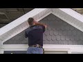 Installing CertainTeed Cedar Impressions® Half Rounds in a Gable