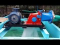 Pico Cross Flow Turbine running on a test bench-2-Silverboat Technologies
