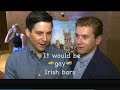 Allen Leech and Rob James Collier having the best bromance for 6 minutes