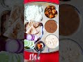 Desi veg  lunch thali for guests #vegthali #lunch #lunchthali #shorts #youtubeshorts #youtubefeed