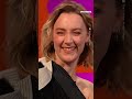 La reacción de Timothée Chalamet a la tierna imitación de Saoirse #Shorts | Showbiz