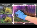 Spring Landscape Painting Tutorial:  Forsythia with Pastels