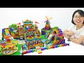ASMR Video | Super Fun Summer Theme Park Playground Have Castle For Hamster Princess