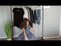 How to BUILD your minimalist capsule wardrobe / 10 items + try on | MINIMALISM 🤎