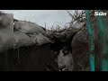 Ukrainian fighter defends trench from Russian forces in incredible POV video