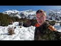 Bull Tahr Hunting NZ From A Igloo We Built After A Snow Storm!