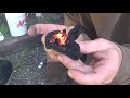 How to start a fire with just a knife , a rock and a can